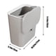 thumbnail image 3 of Cubo de basura, bote de basura para el hogar, bote de basura montado en la pared, cubo de basura grande de plástico para cocina, cubo de basura para baño con tapa, se puede colgar o pegar., 3 of 6