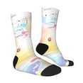 thumbnail image 3 of Lsque Sanrio Printed Men's Crew Socks, Soft Durable Breathable Moisture-Wicking with Odor Control Cotton socks, 3 of 7