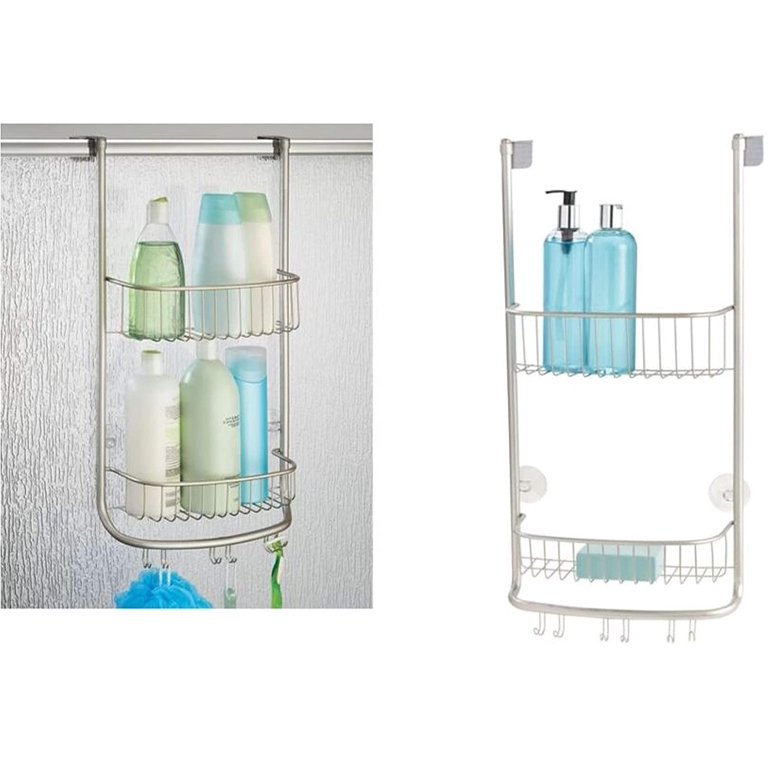 Royal Craft Wood Hanging Shower Caddy Silver