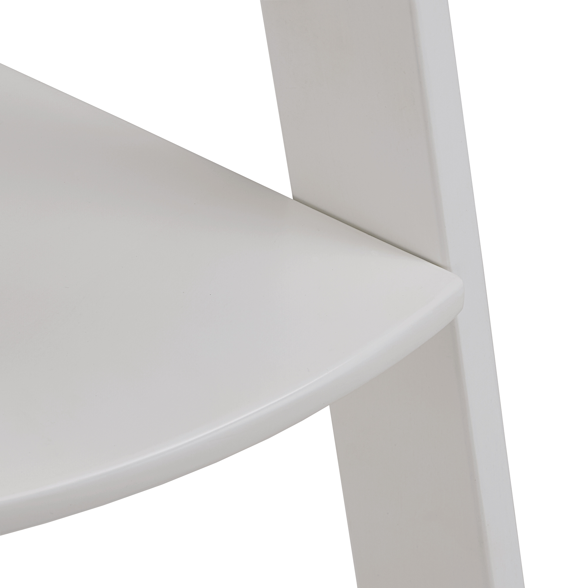 Weston Home Solvig Corner Ladder 5 Shelf Bookcase, White