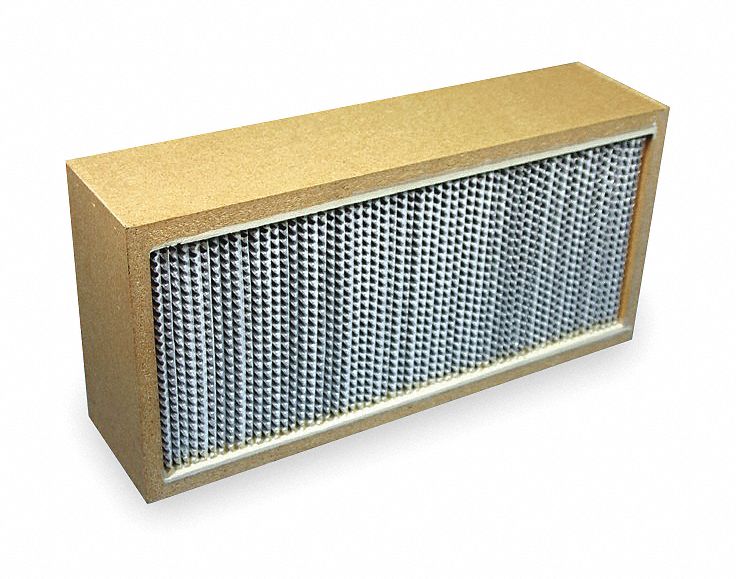 ExtractAll Hepa Filter,24 In. W,6 In. D,12 In. H F9843