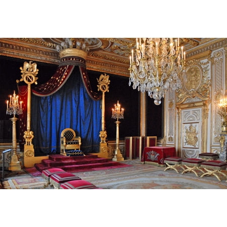 24x36 gallery poster, Napoleon's throne room at Fontainebleau