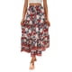 thumbnail image 1 of Lucakuins - Falda larga bohemia para mujer, elegante cintura elástica, floral, fluida, para verano, informal, diario Lucakuins moda, 1 of 4
