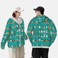 thumbnail image 5 of Picia Cartoon Dogs Women's Men's UPF 50+ Sun Protection Hoodie Shirt Long Sleeve SPF Fishing Outdoor UV Hiking Lightweight Shirts-Large, 5 of 9