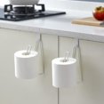 thumbnail image 3 of Porte-papier Toilette, Support de Rouleau de Papier Toilette, Distributeur pour Rangement et Organisation de Salle de Bain - Blanc, 3 of 5