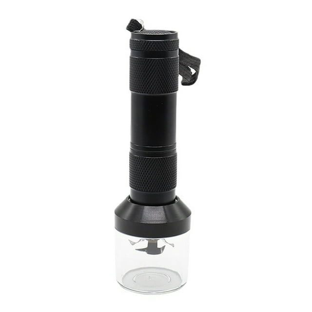 Electric Metal Grinder Flashlight Shaped Aluminum Alloy Herb Grinder Crusher Portable Electric Smart Grinder