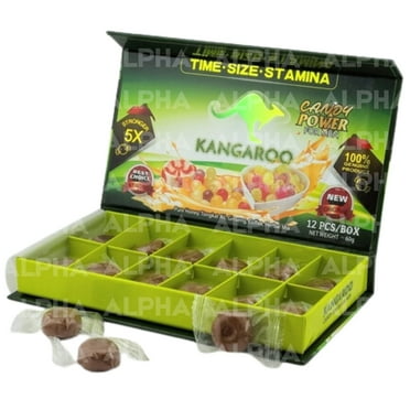Candy Power 4men Chocolate 12 PCS Insure a Rich and Satisfying | Green Kangaroo Type