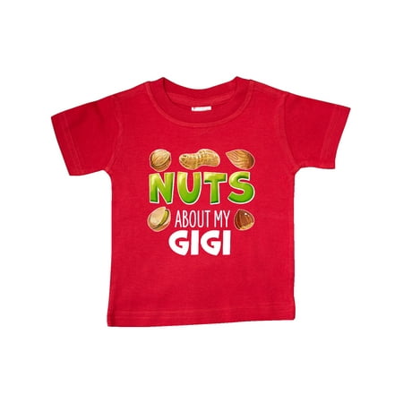 

Inktastic Nuts About My Gigi Peanut Almond Pistachio Gift Baby Boy or Baby Girl T-Shirt