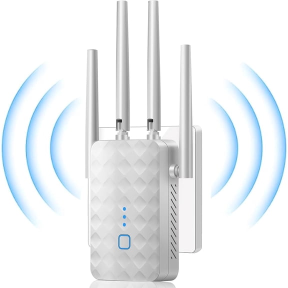 WiFi Extenders Signal Booster for Home Long Range Up to 12850 sq. ft & 108 Devices, WiFi Extender Signal Booster, Internet Extender WiFi Booster, Long Range WiFi Extender, 1200Mbps WiFi Extender
