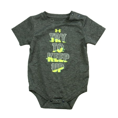 

Pre-owned Under Armour Boys Gray | Green Onesie size: 6-9 Months