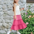 thumbnail image 6 of Nskgu Girls Maxi Summer Short Flutter Sleeve Casual Dress with Pockets for 4-13 Years, 6 of 6