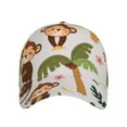 thumbnail image 2 of Fotbe Monkeys Swinging from Palms Classic Baseball Cap, Adjustable Snapback Hats, Outdoor Baseball Hat for Men and Women Cotton Soft, 2 of 9