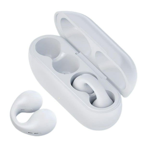 Auriculares Bluetooth 5.3 ergonómicos de oído abierto para oficina Blanco