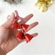 thumbnail image 4 of Adorno navideño con forma de campana y lazo | Adorno colgante de plástico rojo, dorado y plateado para árbol de Navidad | Accesorio para coche | Decoración navideña ligera de 20 cm | Idea de regalo, 4 of 6