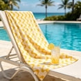 thumbnail image 4 of Lzobxe Microfiber Beach Towel Lightweight Quick Dry Sandless Pool Swim Towel Stripe and Solid Color Beach Blanket for Beach, Pool, Shower, or Bath Use, 4 of 8