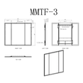 thumbnail image 3 of Modern Mirrors Stella Trifold Lighted Bathroom Vanity Mirror with Three Adjustable Panels and Daylight LED Lighting, 3 of 5