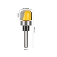 thumbnail image 1 of BTOER 6mm Shank Bowl & Tray Milling Cutter Woodworking Corner Rounding Router Bit Trimming Tools For Carving, 1 of 6