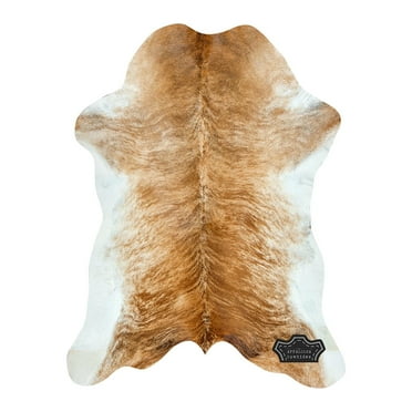 100% Genuine Leather Natural Rare Breed Calf Hide (2' x 3')| Best Price Guaranteed