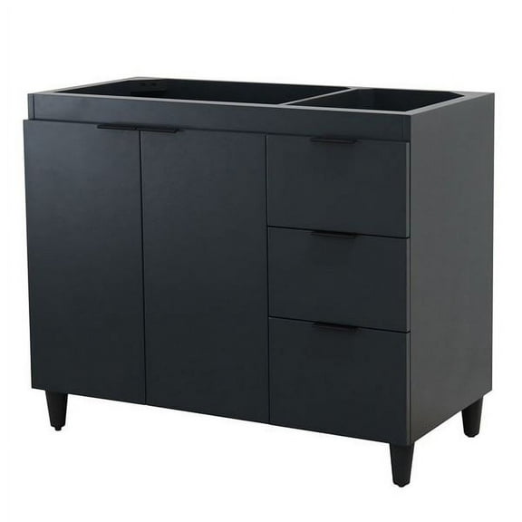 38.5 in. Single Sink Vanity in Dark Gray - Cabinet Only