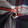 thumbnail image 6 of JUUYY Flannel Shirt for Men Casual Button Down Work Soft All Cotton Lightweight Flannel Mens Plaid Shirts Long Sleeve Purple S, 6 of 7