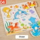 thumbnail image 1 of Rompecabezas de madera con números y letras para el aprendizaje temprano de bebés y niños. Juguete educativo., 1 of 3