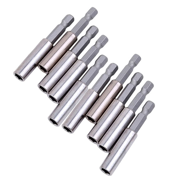 GadgetVLot 1/4 Inch Hex Shank Magnetic Chuck Extension Extender Screwdriver Extension Bar Professional Tool 10Pcs