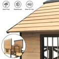 thumbnail image 6 of Large Dog House with PorchWeatherproof Wooden Elevated Dog Shelter, Suitable for Indoor and Outdoor for Small to Medium Size Dog, 6 of 10