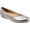 Platinum Metallic Leather, variant on Women's SoftWalk Sonoma Ballet Flat Mocha Nappa Leather 10.5 WW