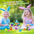 thumbnail image 3 of Easter Eggs with Stuffed Easter Bunny Plush - 12Pcs Colorful Plastic Easter Eggs Filled with Cute Easter Bunny Stuffed Animals, Easter Egg Hunt Toys for Kids, Easter Basket Stuffers & Holiday Party, 3 of 8