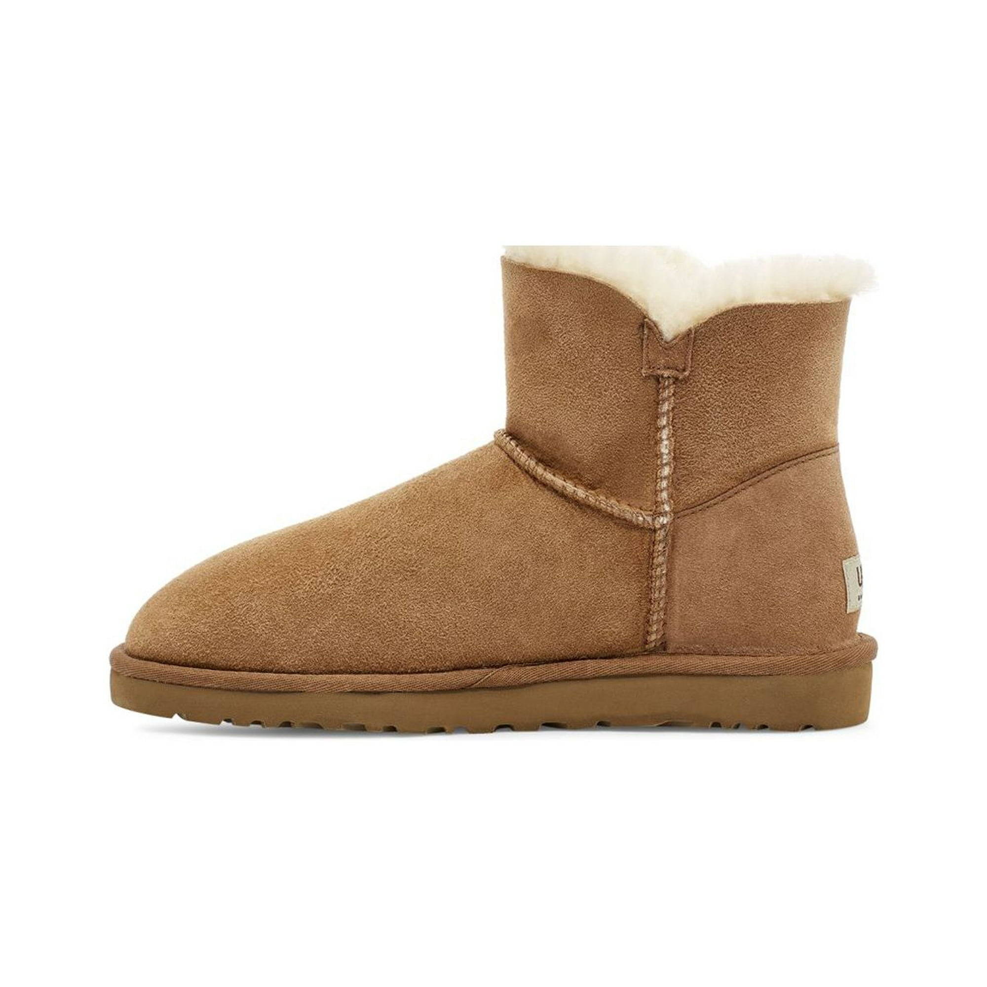 UGG Women s Mini Bailey Button II Boot Chestnut 1016422 CHE Walmart