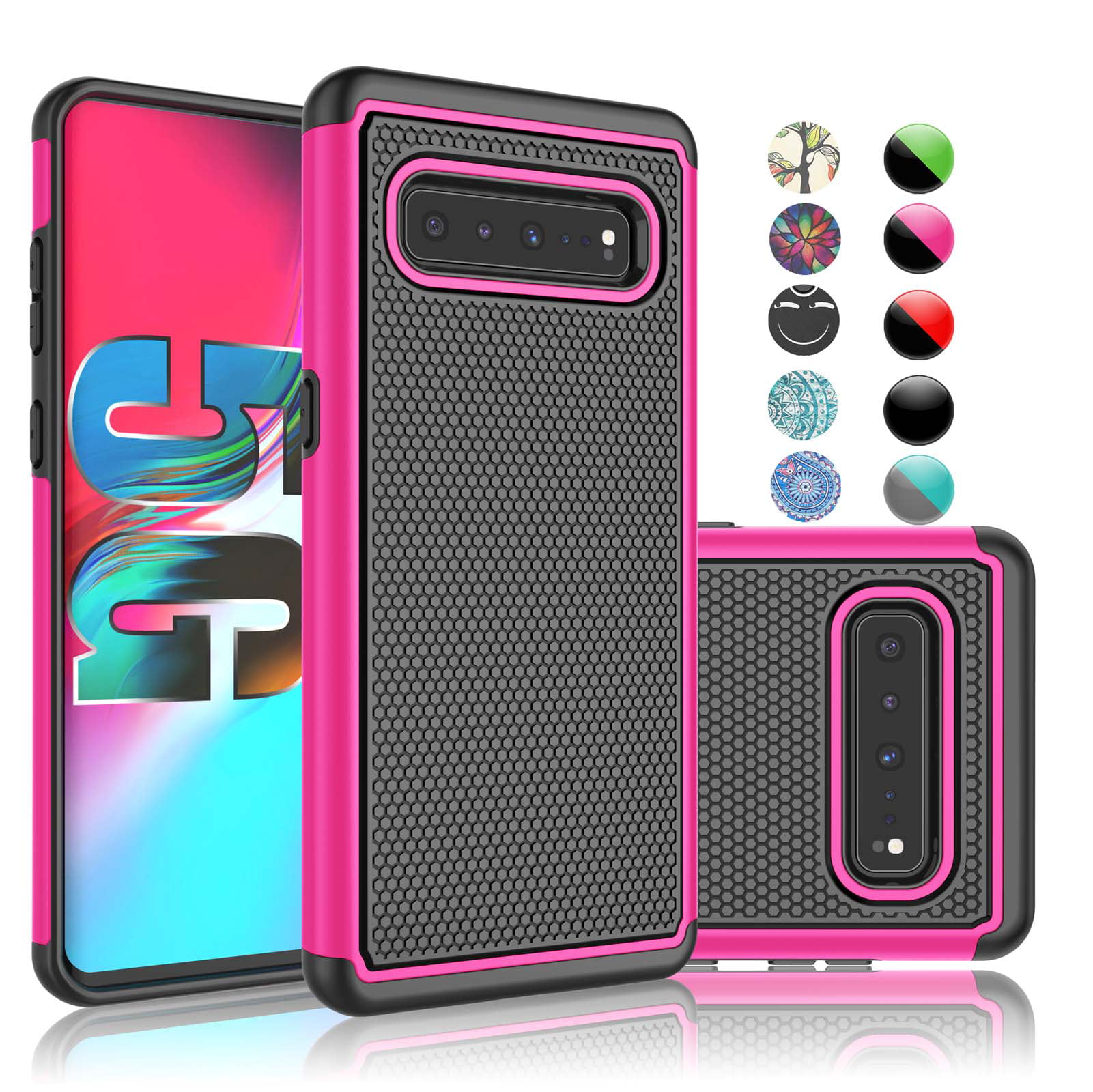 Samsung Galaxy S10 5G Case, Galaxy S10 5G Sturdy Case, Njjex [Shock  Absorption] Dual Layer Hybrid Armor Defender Protective Case Cover For  Smamsung Galaxy S10 5G 6.7