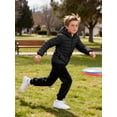 thumbnail image 5 of Wantdo Boy's Winter Coat Windproof Puffer Jacket Lightweight Outerwear Jacket Black 10/12, 5 of 11