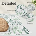 thumbnail image 3 of Sage Green Botanical Pillow Covers King, Watercolor Spring Floral Summer Leaf Soft Brushed Microfiber Breathable Throw Pillow Covers, Pillowcase with Zipper for Couch Sofa Bedroom Living Room 20"x36", 3 of 9