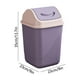 thumbnail image 3 of Cubo de basura cuadrado grande con tapa, contenedor de residuos con control de olores para oficina, baño y cocina, contenedor de basura de plástico con tapa abatible, diseño que ahorra espacio para e, 3 of 6