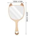 thumbnail image 4 of 1Set Travel Hand Mirror Wood Handheld Compact for Home Use and Outdoor Activities, 4 of 8