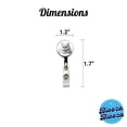 thumbnail image 4 of Classic Persian White Cat Illustration Retractable Reel ID Badge Key Card Name Tag Holder with Clip, 4 of 7