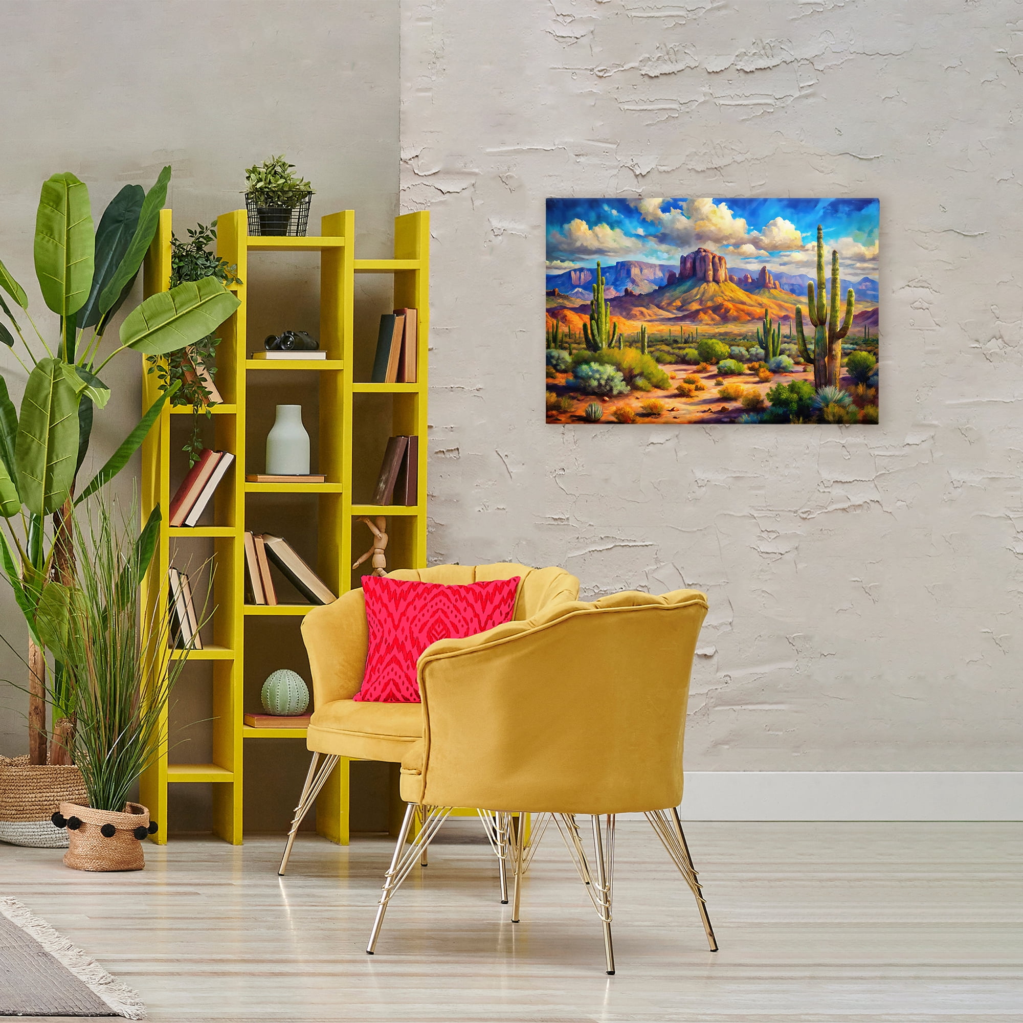 Stupell Industries Majestic Saguaro Desert Landscape Canvas Wall Art, design by Creative Studio