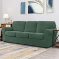 thumbnail image 2 of CHUN YI Stretch Checks Spandex Sofa Cover Separate Backrests Cushions Cover Slipcover, 2 of 5