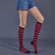 thumbnail image 2 of Sonducket Rayas Calcetines altos Calcetería Juegos deportivos Calentadores Día de San Valentín para diario Fiesta de Halloween Raya negra fucsia Type3 Sonducket AP008903-27, 2 of 3