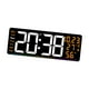 thumbnail image 4 of Reloj despertador digital,Reloj de pared digital Decoración del hogar,Despertador LED con pantalla de temperatura,Reloj calendario con visualización semanal Regalo ideal Naranja, 4 of 8