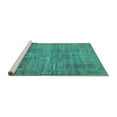 thumbnail image 2 of Ahgly Company Machine Washable Indoor Rectangle Persian Turquoise Blue Traditional Area Rugs, 2' x 4', 2 of 4