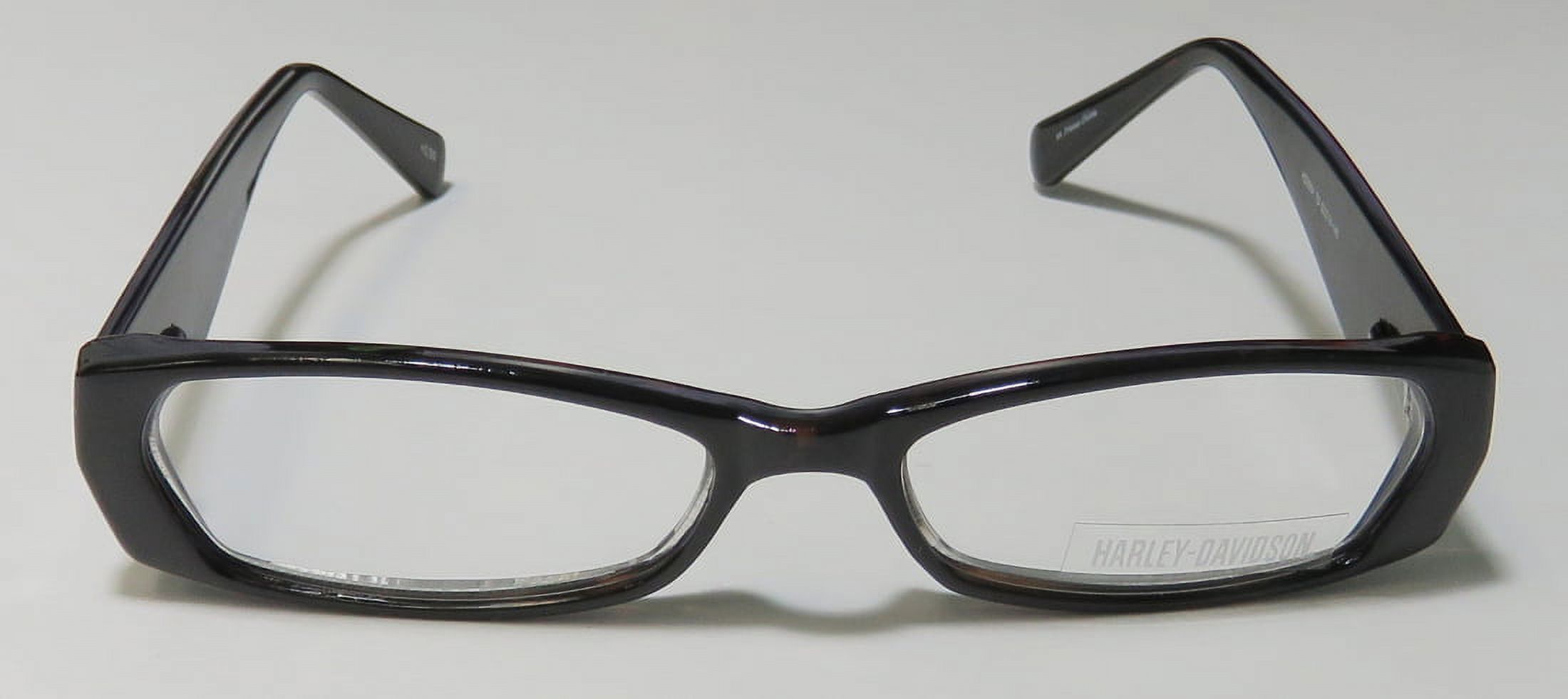Harley Davidson  52-14-145 mm 2.50 Lenses Rectangular Reading Eyeglasses, Dark Brown - image 3 of 9