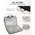 thumbnail image 5 of BAGSMART Upgrade Laptop Sleeve Bag with Anti-theft Zipper, 13"-14" Shockproof Protective Laptop Case Cover Computer Bag Compatible with Dell, HP, Lenovo, Black, 5 of 8