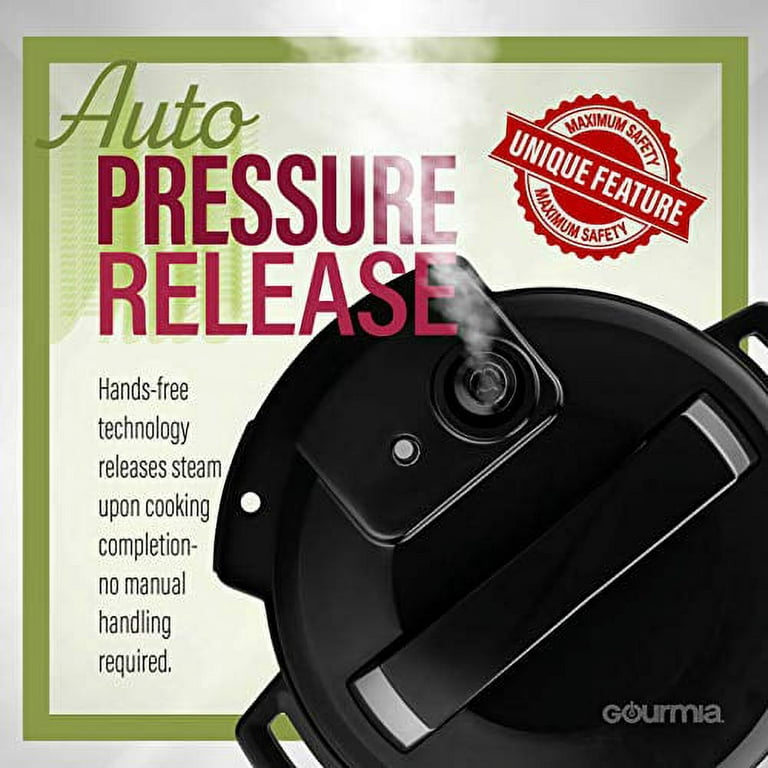 Multi Function Pressure Cookers, Gourmia GPA2060 One-Lid Pressure Cooker + Air  Fryer with 15-One-Touch Cooking Functions - Includes: 6-Quart Nonstick  Cooking Pot, Nonstick Air Fry Basket, Nonstick Multi-purpose Rack,  Measuring Cup, Rice