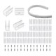 thumbnail image 1 of Soportes de Montaje para Luces de Neón, 100 Piezas de Clips de Fijación para Instalación de Luces de Neón, Accesorios para Tiras Flexibles de Neón LED de 6 X 12 mm, 1 of 5