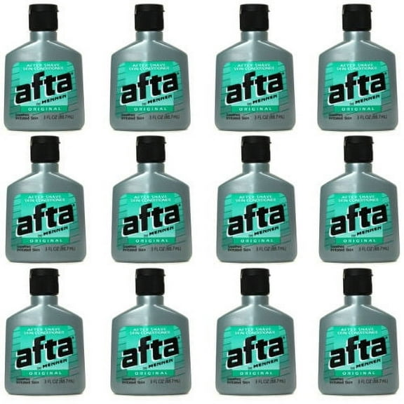 Afta Original After Shave Lotion with Skin Conditioner By Mennen 3 oz (12 Pack)
