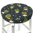 thumbnail image 3 of Hirioo Ballerina Frogs for Round Bar Stool Seat Covers Washable Stool Cushion Slipcover Elastic Bar Chair Covers for 12-14 Inch Chair-14 inch, 3 of 7