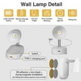 thumbnail image 3 of D Motion Sensor Inductor For Wireless Led Spotlight Light Automatic Switch Detection Accessory For Indoor Wall Lights Easy Installation 40G Weight, 3 of 4