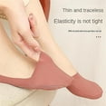 thumbnail image 5 of TSADFHJI Chaussettes Grande Taille pour Femmes 5X-6X Chaussettes Fines en Coton Pur Printemps et Été Chaussettes Peu Profondes Chaussettes Rouges pour Femmes Sans Entrejambe en Cuir Kaki 20CM*8CM, 5 of 5
