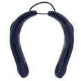 thumbnail image 3 of Ventilador de cuello con 4 aspas, 3 velocidades, manos libres, carga USB, bajo nivel de ruido, diseño plegable, para el hogar, la oficina y viajes, color azul., 3 of 14